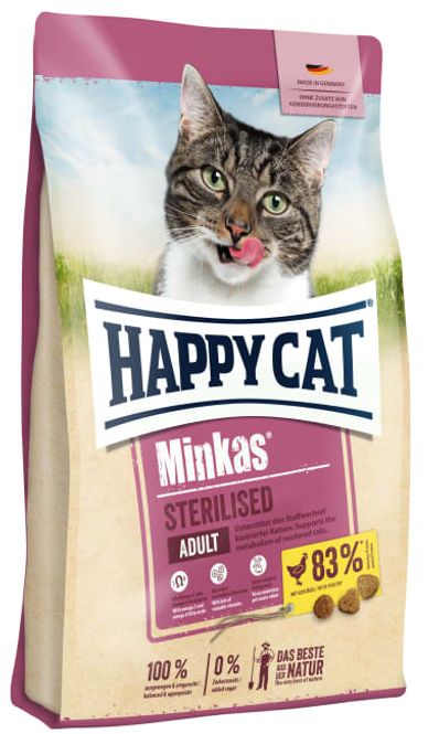 Hovedbilde Happy Cat Minkas Sterilisert Fugl 10Kg