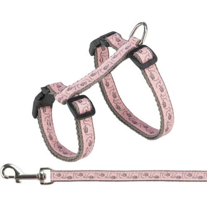 Hovedbilde Kattesele Grå/Rosa