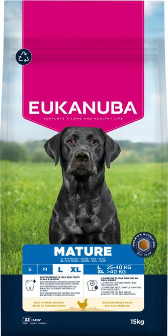 Hovedbilde EUKANUBA Hundefor Mature Large Breed kylling 15kg