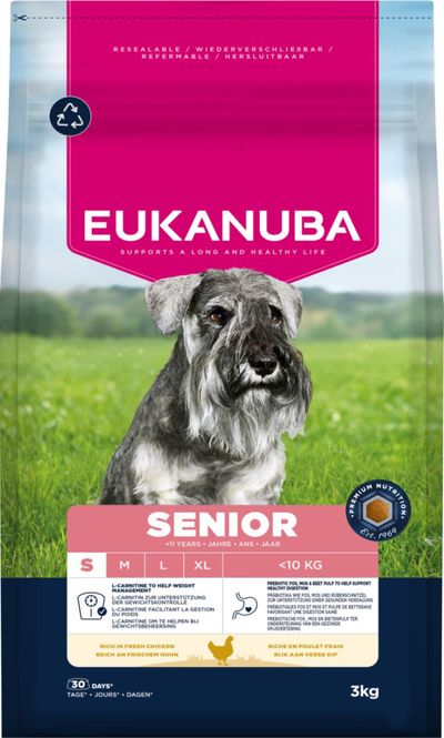 Hovedbilde EUKANUBA Hundefor Senior Small Breed kylling 3kg