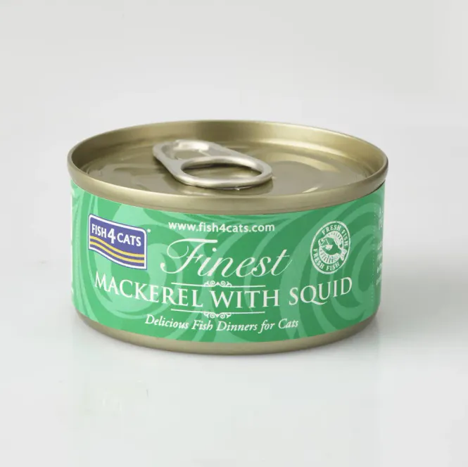 Hovedbilde F4C Cats Wet Macarel Squid 70 g