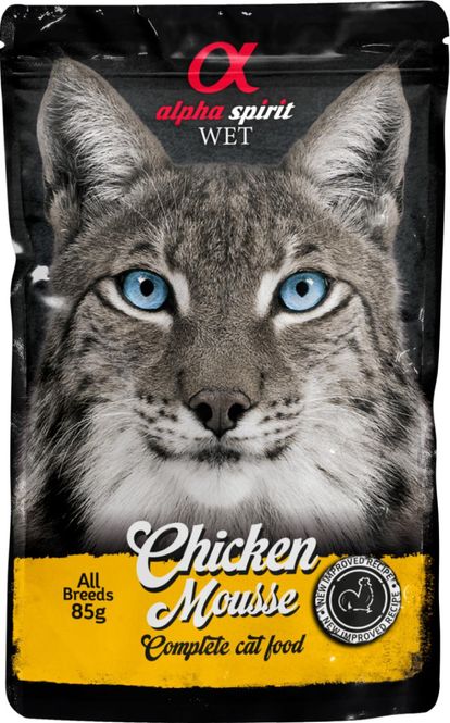 Hovedbilde Alpha Spirit Cat Pouch Mousse Kylling 85g