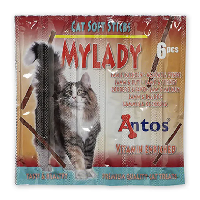 Hovedbilde Kattesticks Mylady 6st Lam & Kalkun
