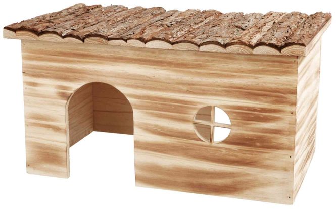 Hovedbilde Gnagerhus Greta Brent Tre/Furu 45x24x28 cm