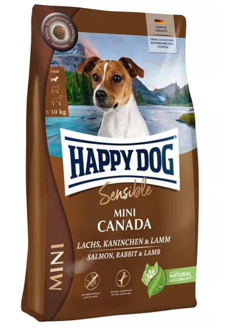 Hovedbilde Happy Dog Sensible Mini Canada 4Kg M/Laks, Lam, ...