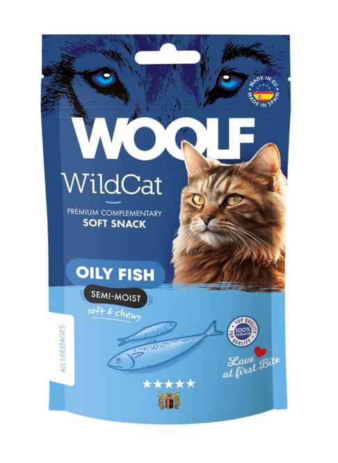 Hovedbilde WOOLF Wildcat Snacks Oil fish 50g