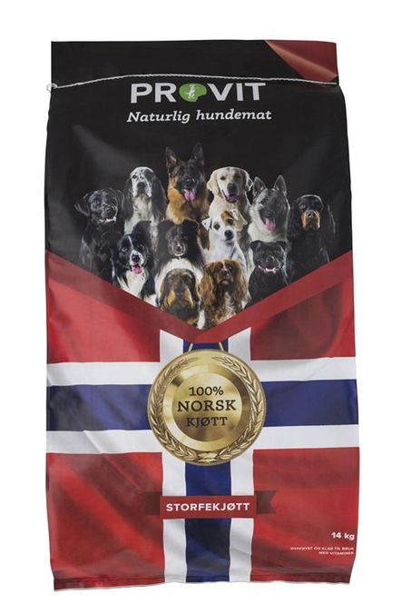 Hovedbilde PROVIT Frossent Oksekjøtt m/vitamin 14 kg