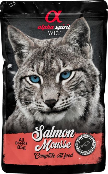 Hovedbilde Alpha Spirit Cat Pouch Mousse Laks 85g