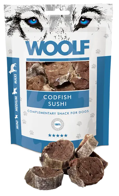 Hovedbilde Woolf Godbiter Codfish sushi 100g