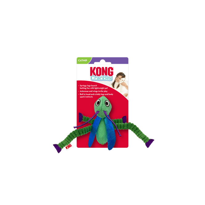 Hovedbilde Katteleke KONG Crackles Grasshopper