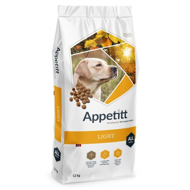 Hovedbilde Appetitt Hundefôr Light 12 kg