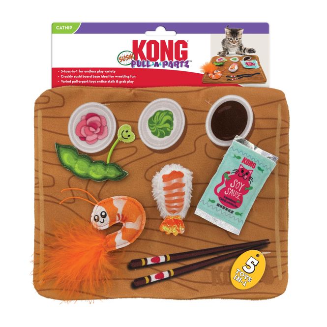 Hovedbilde Katteleke KONG Pull-A-Partz Sushi