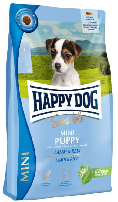 Hovedbilde Happy Dog Sensible Mini Puppy Lam & Ris 800g