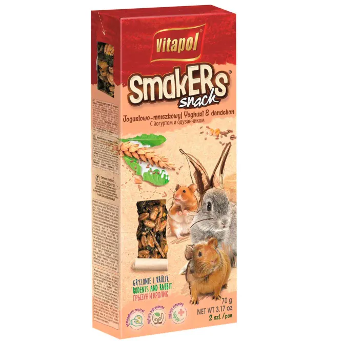 Hovedbilde Smakers Gnagere m/ Yoghurt & Løvetann 2 stk