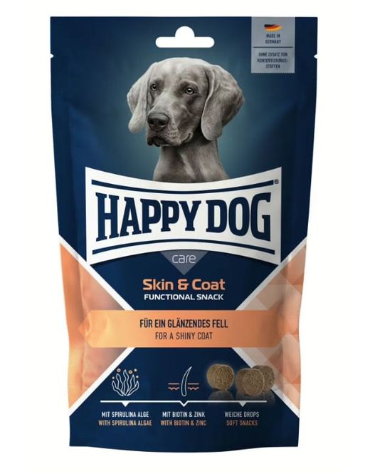 Hovedbilde Happy Dog Care Snack Skin&Coat 100g