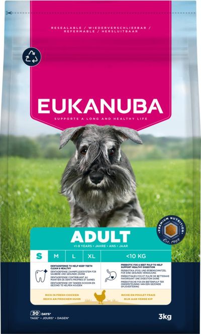 Hovedbilde EUKANUBA Hundefor Adult Small Breed kylling 3kg