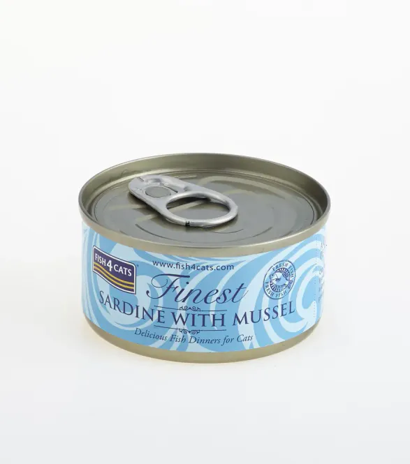 Hovedbilde F4C Cats Wet Sardine Mussel 70 g