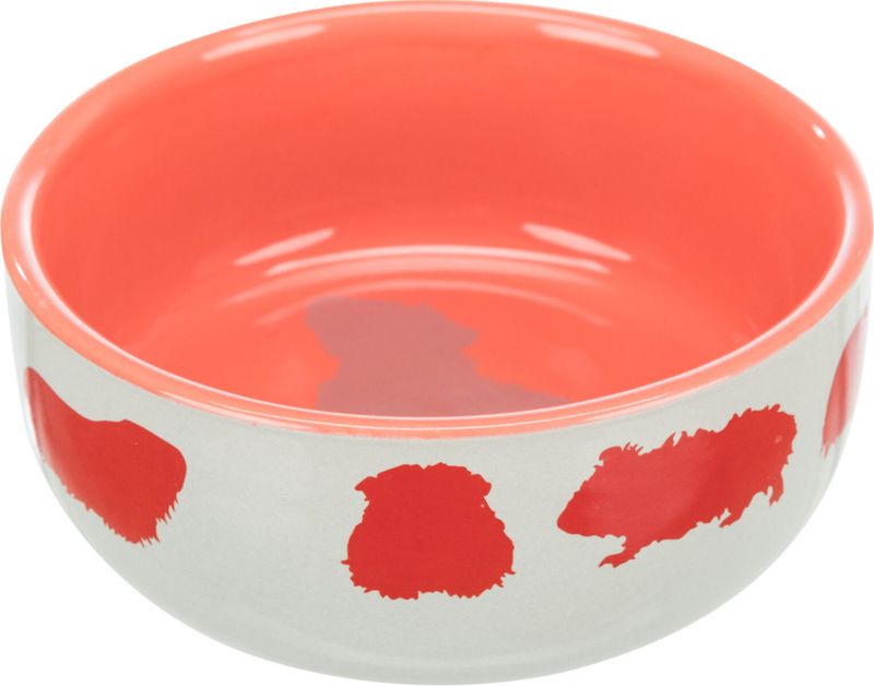 Matskål Porselen M/Marsvinmotiv 250ml 11cm