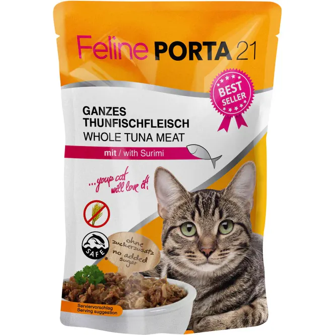 Hovedbilde Feline Porta21 Tuna & Surimi 100gr