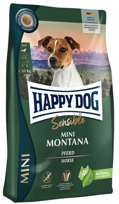 Hovedbilde Happy Dog Sensible Mini Montana 4Kg M/Hest