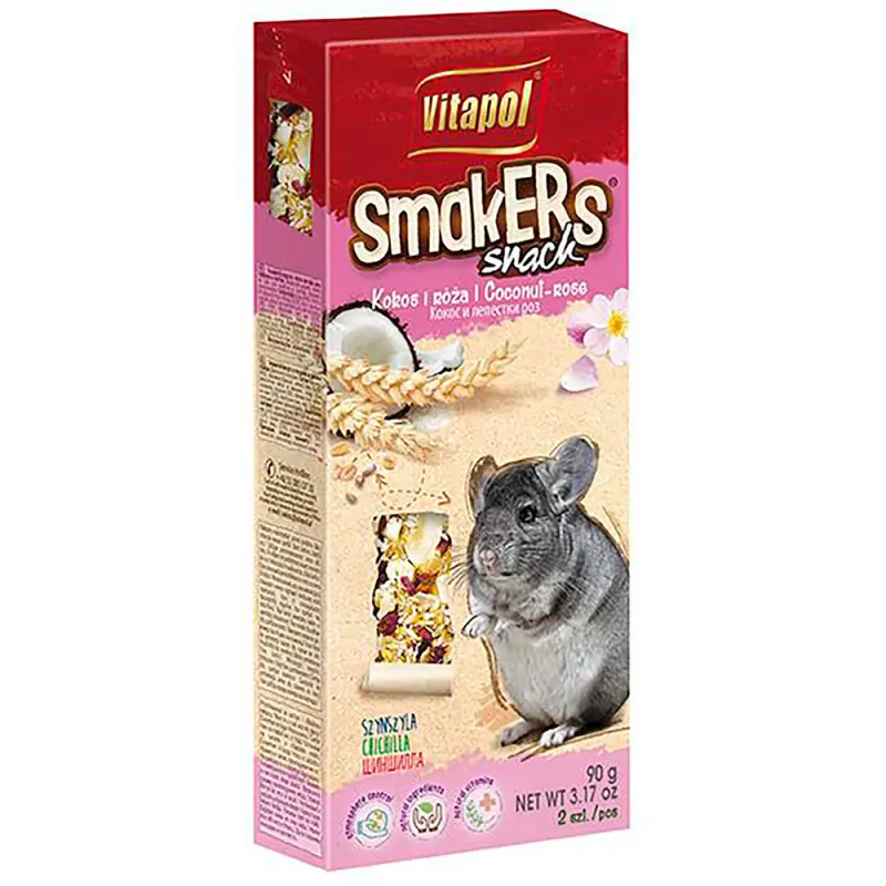 Smakers Chinchilla m/ kokosnøtt og nype 2 stk