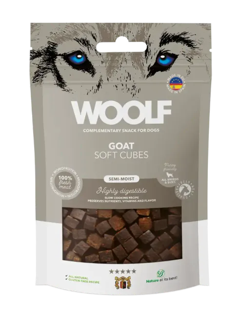 Hovedbilde Woolf Soft Cubes Goat 100g