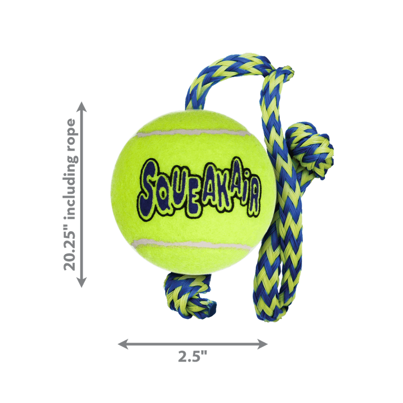 Hundeleke KONG SqueakAir Ball m/ tau M
