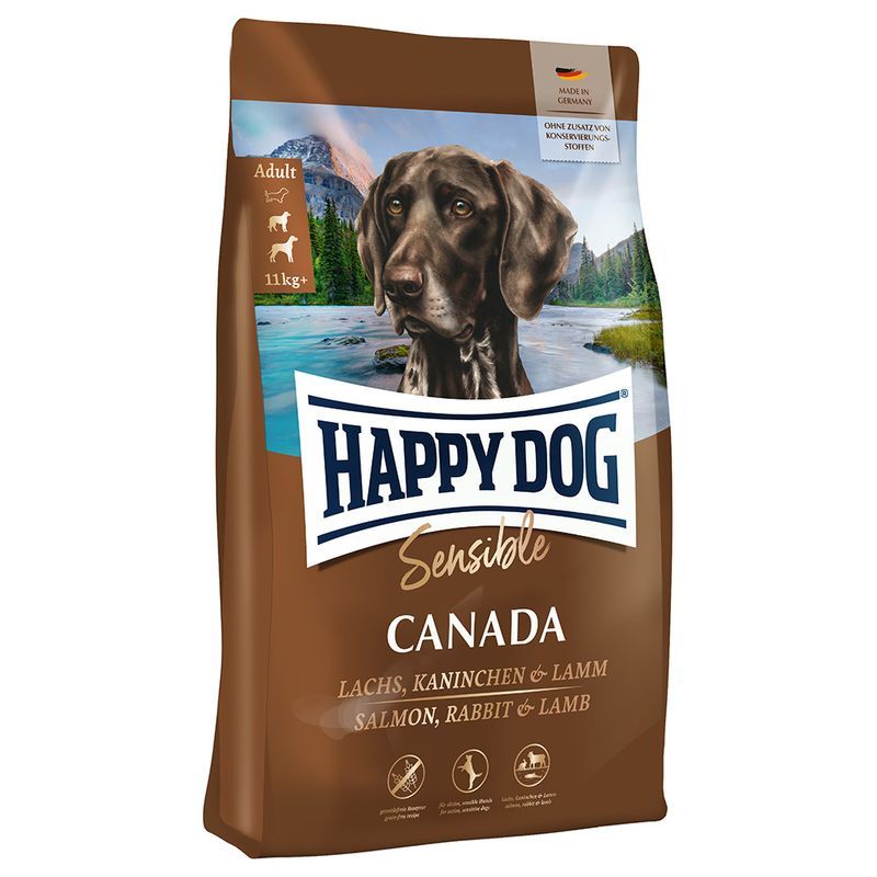 Happy Dog Sensible Canada 4Kg M/Laks, Lam, Kanin & Egg
