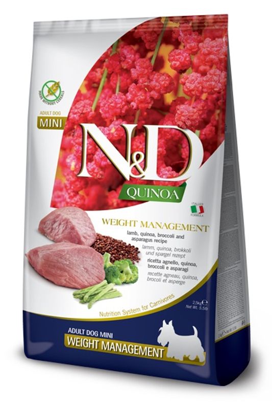 FARMINA N&D WEIGHT MANAGMENT Lam Adult mini 2,5kg