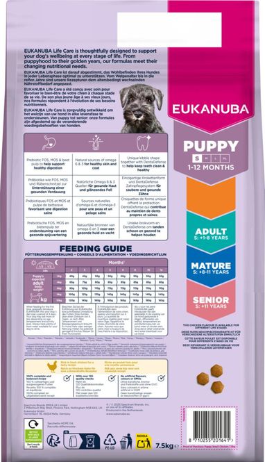 Hovedbilde EUKANUBA Hundefor Puppy Small Breed kylling 7,5kg