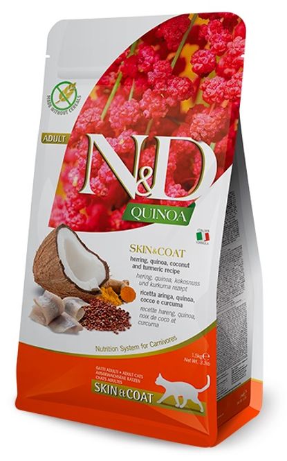 Hovedbilde FARMINA N&D Kattemat Sild Skin and Coat 1,5kg