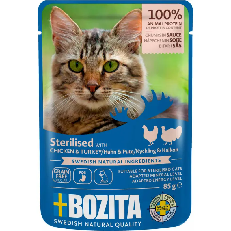 Bozita Sterilisert kylling og kalkun saus 85g